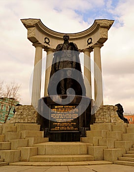 Monument to Emperor Alexander II - Russia Moscow. The authors of the monument Ã¢â¬â sculptor Alexander Rukavishnikov and architect photo